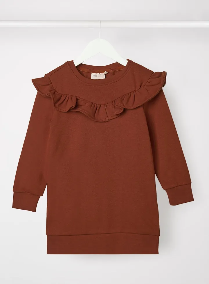 Kids/Teen Frill Dress Brown