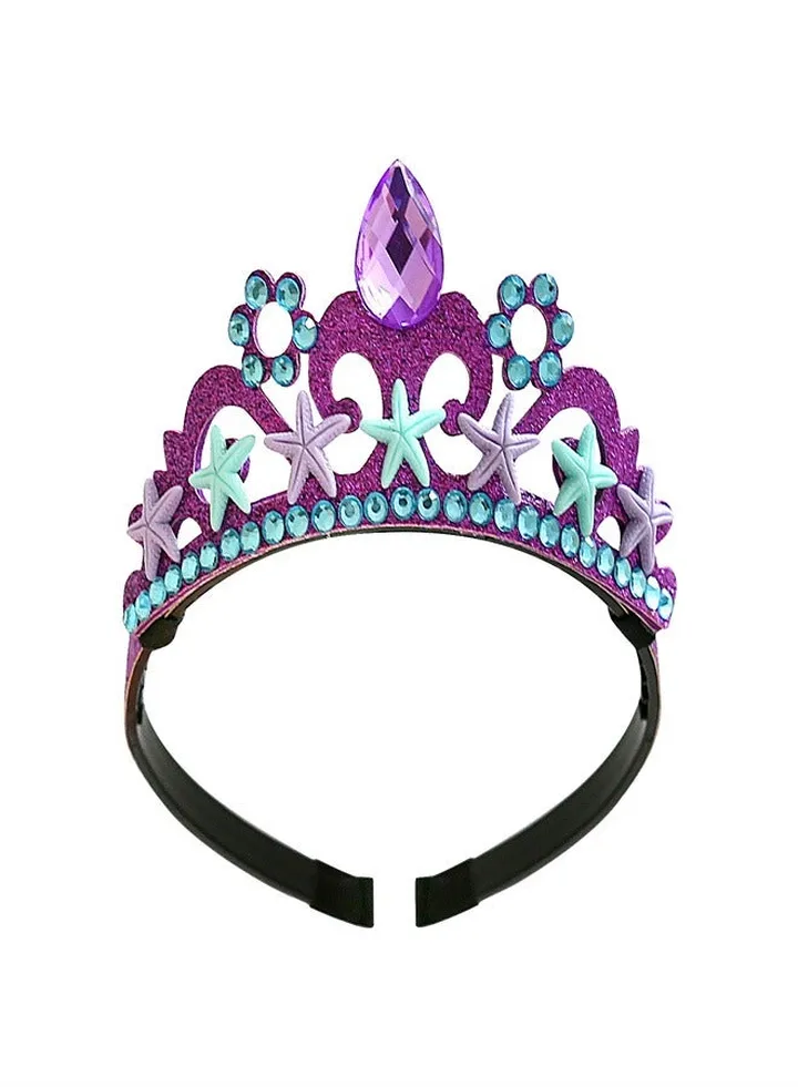 New Birthday Gift Children's Crown Hairband purple