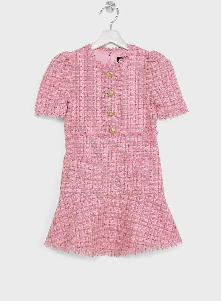 Kids Ruby Boucle Midi Dress
