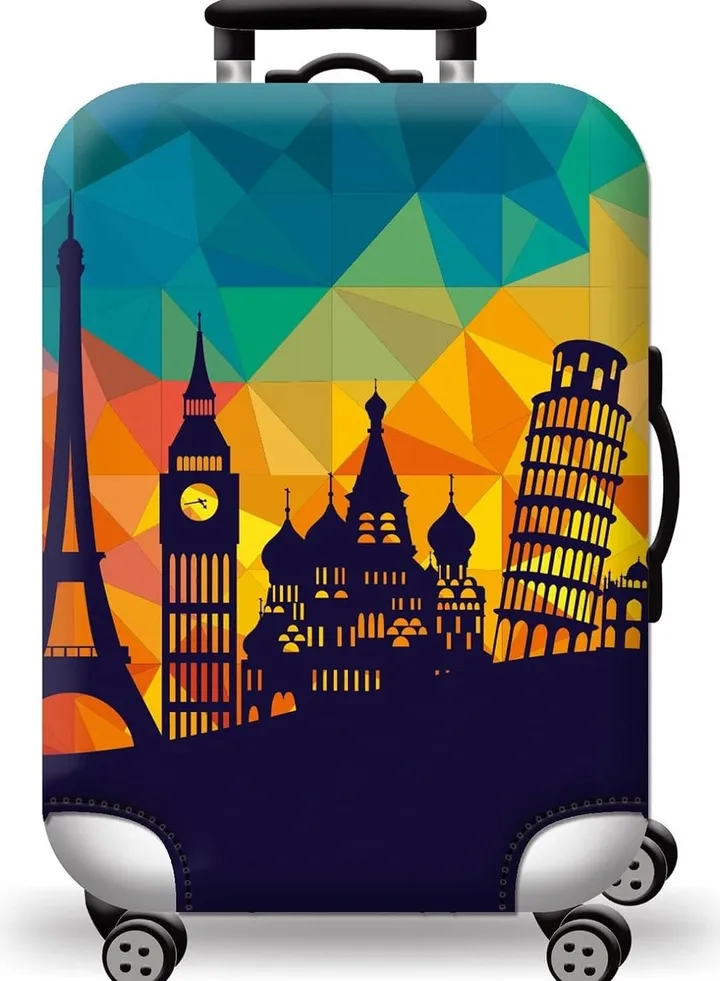 Luggage Cover for Wheeled Suitcase,18/24/28/32 Inch Luggage Covers Suitcase Protector,Washable Suitcase Baggage Covers,Dustproof Anti-Scratch Travel Luggage Cover