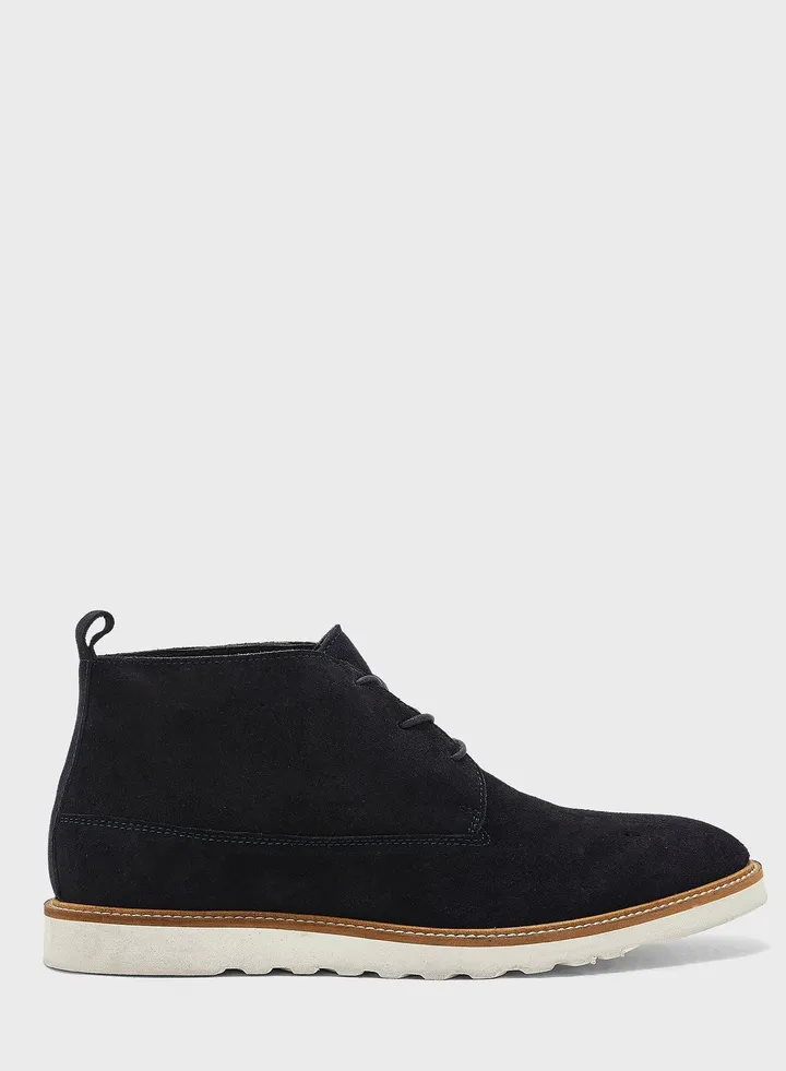 Genuine Suede Leather Boots