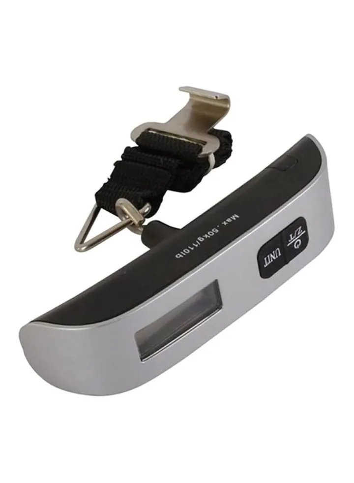 Digital Luggage Weight Hanging Scale Silver/Black