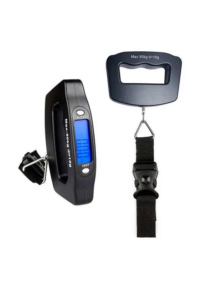 Handheld Digital Luggage Weight Scale Black 50kg
