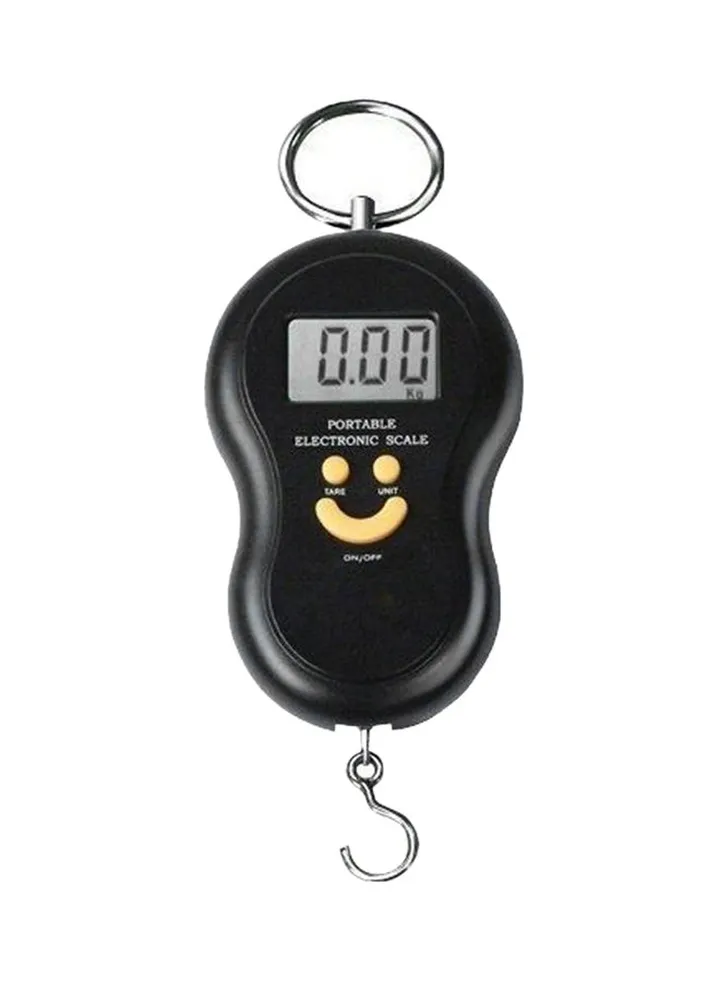 Portable Electronic Luggage Scale Black/Silver