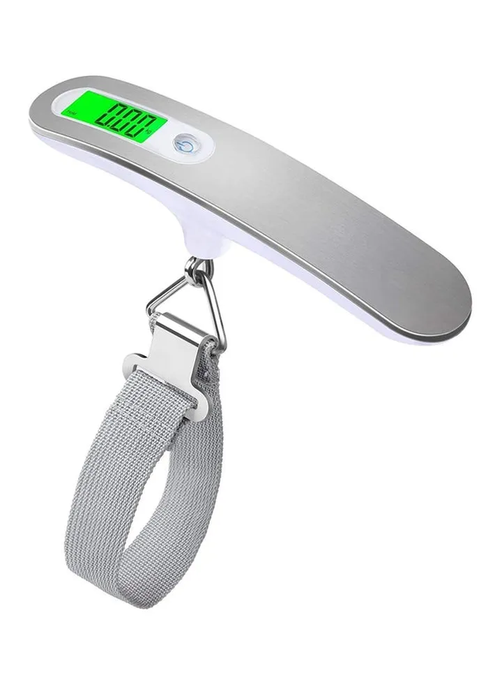 Digital Luggage Scale Ultra Portable With Backlight 50kg Grey