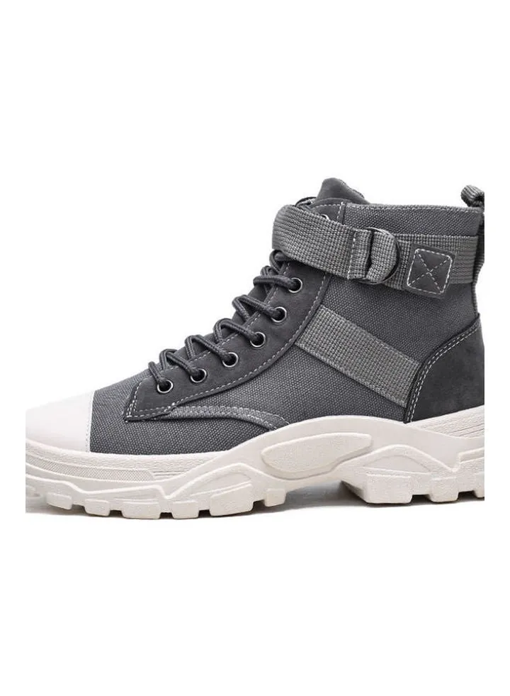High Top Martin Casual Boots Grey