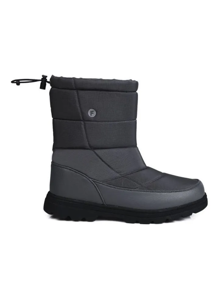 Slip-On High Top Boots Grey/Black