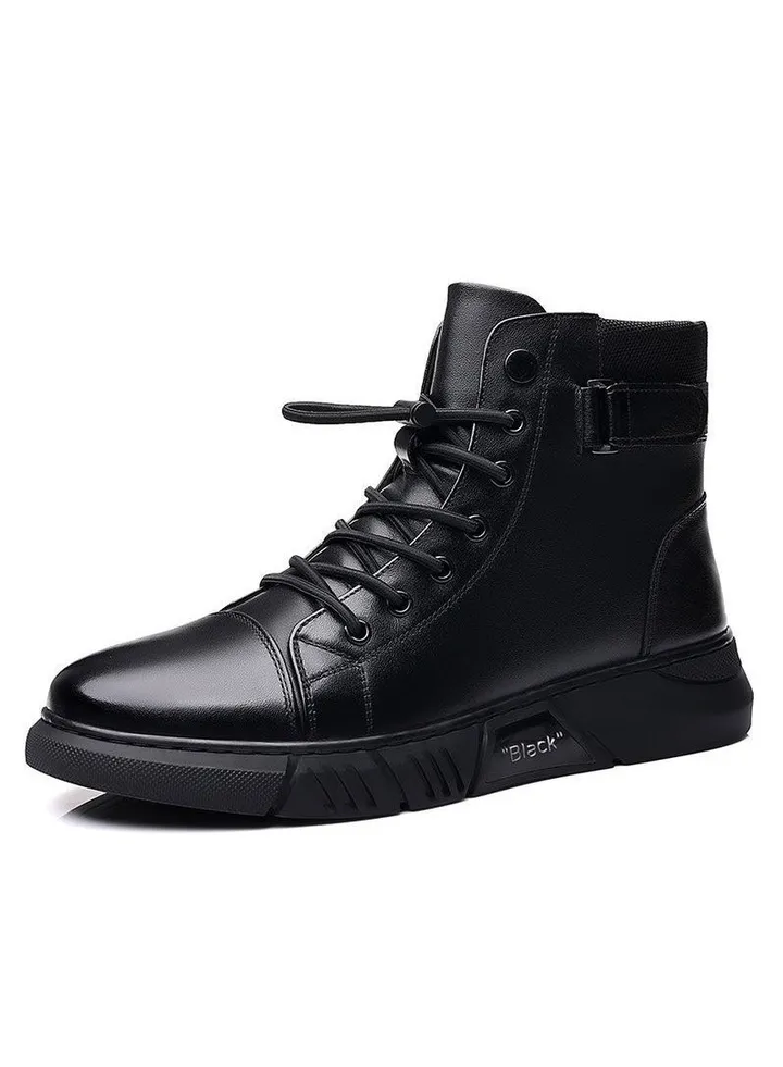 New Men's Casual Leather Boots