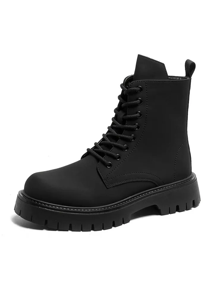 Trendy Retro High Cut Martin Boots