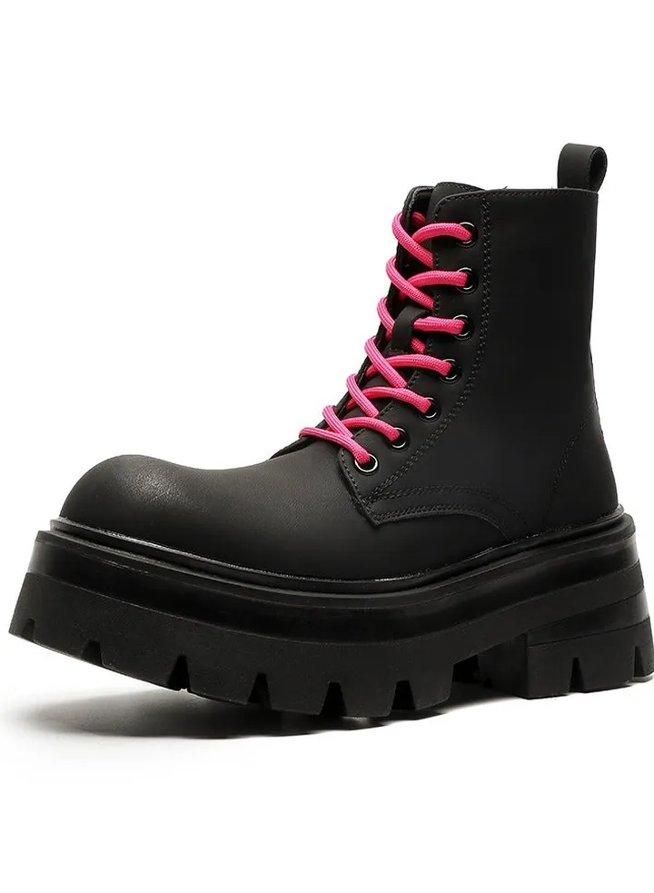 New Youth Fashion Thick Sole High Top Boots