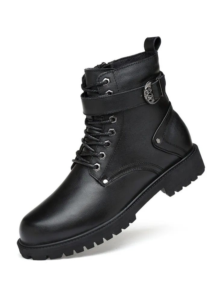 New Men's Casual Leather Boots