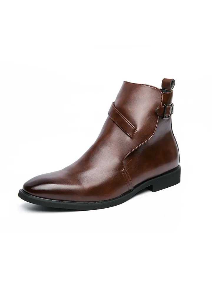New Men's Casual Leather Boots
