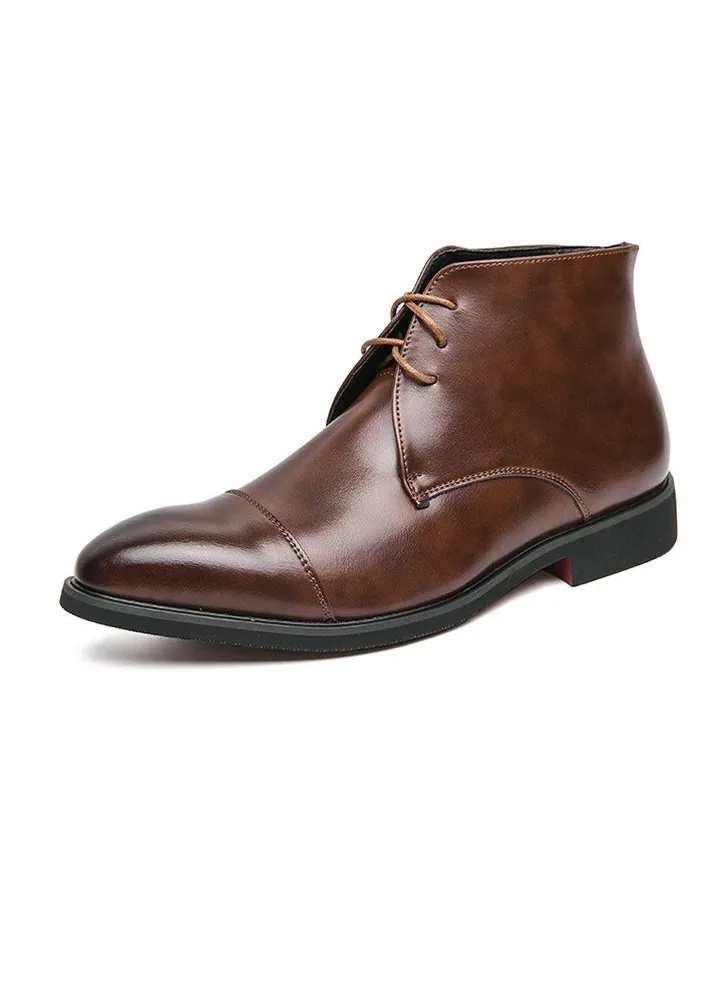 New Men's Casual Leather Boots