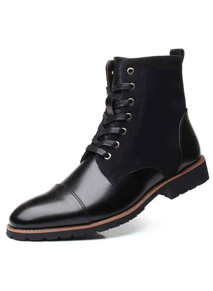 New Men's Casual Leather Boots
