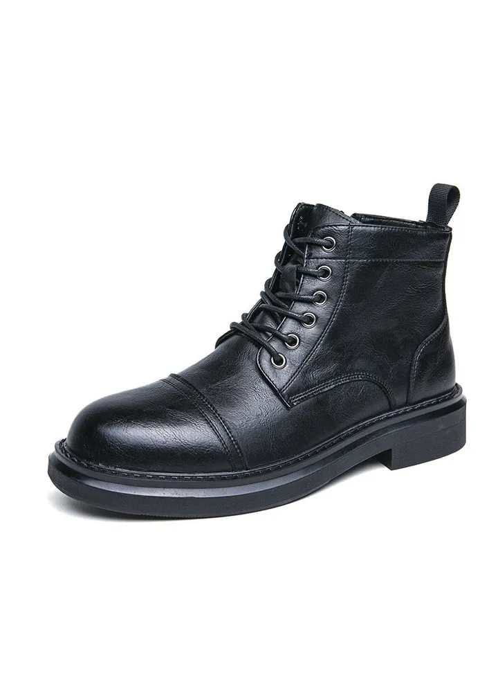 New Men's Casual Leather Boots