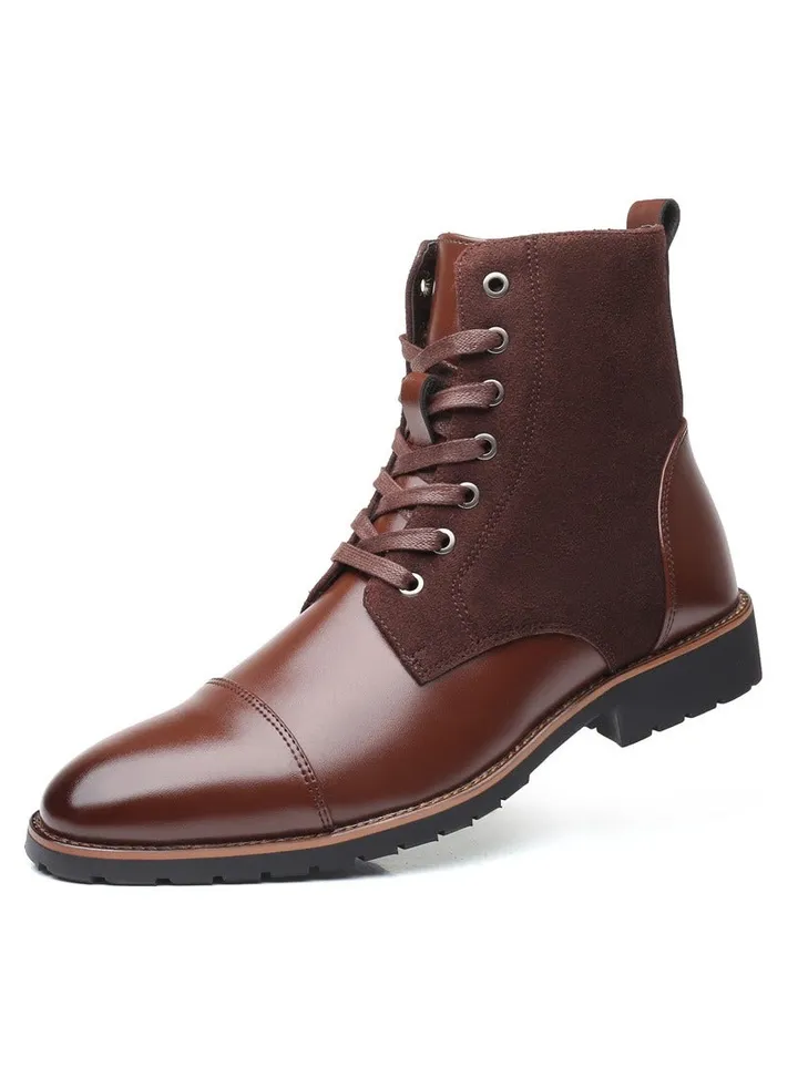 New Men's Casual Leather Boots