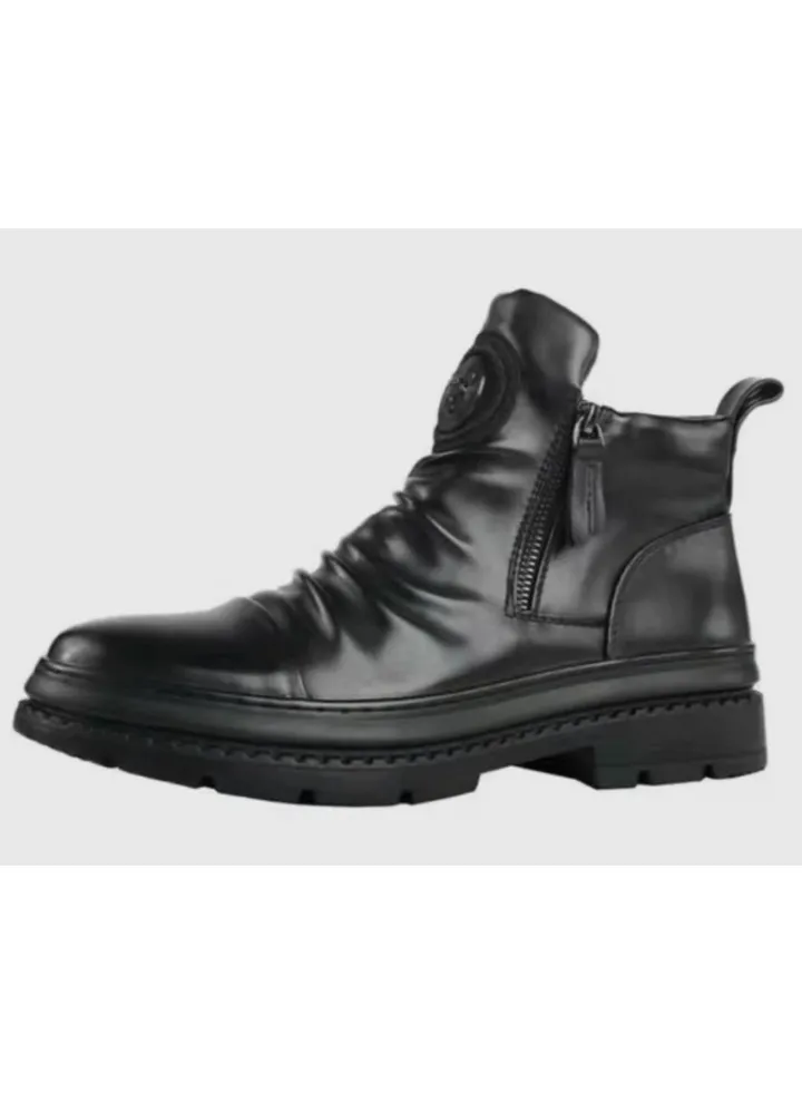 New Men's Casual Leather Boots