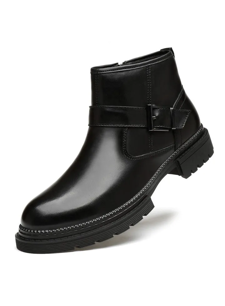 New Men's Casual Leather Boots