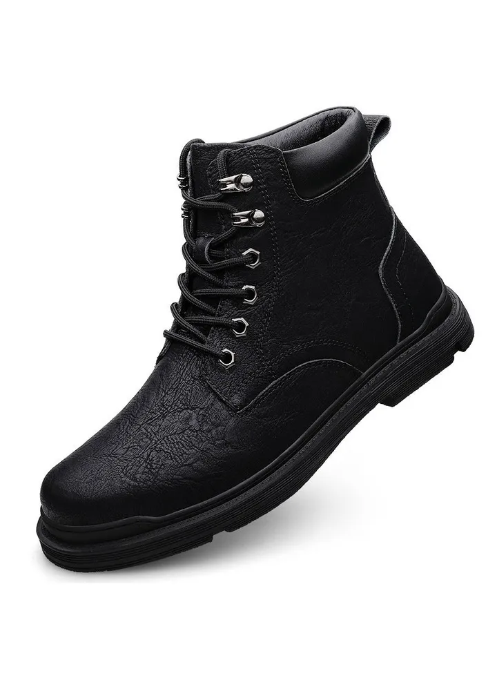New Men's Casual Leather Boots