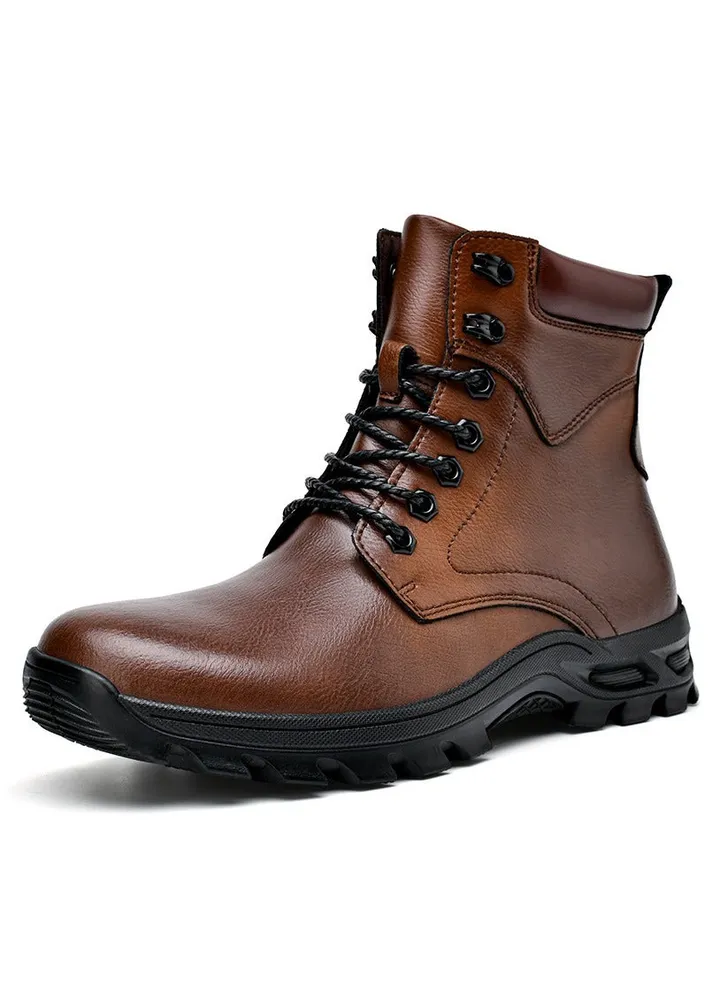 New Men's Casual Leather Boots