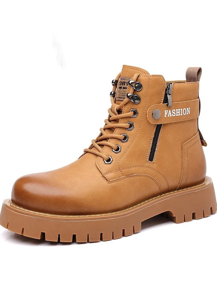 New Men's Casual Leather Boots