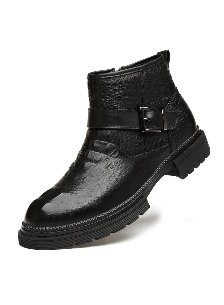 New Men's Casual Leather Boots