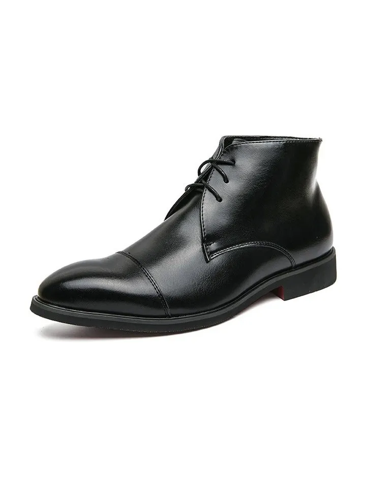 New Men's Casual Leather Boots