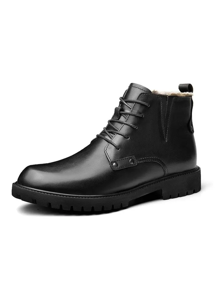 New Men's Casual Leather Boots