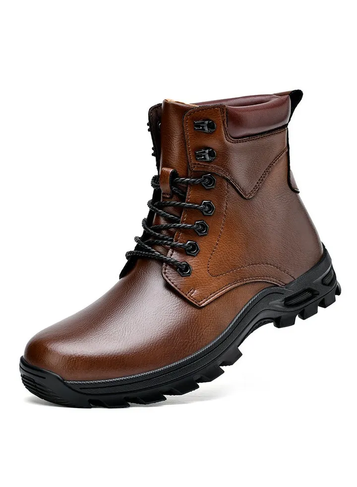 New Men's Casual Leather Boots