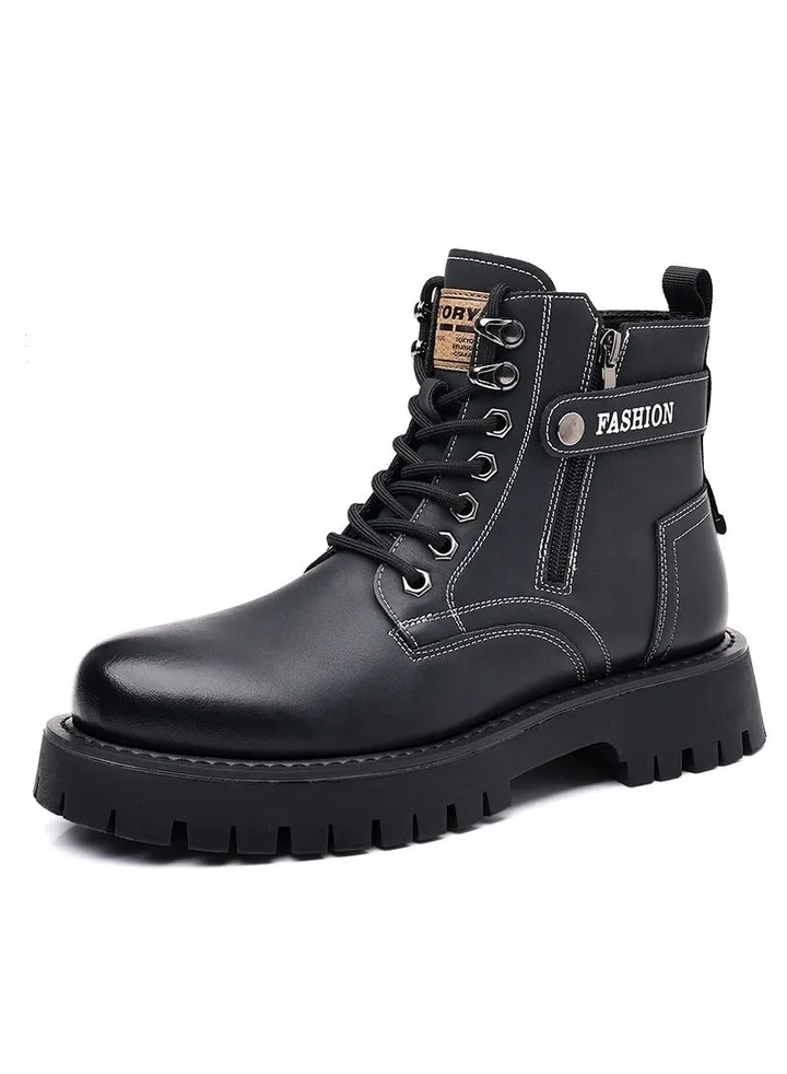 New Men's Casual Leather Boots
