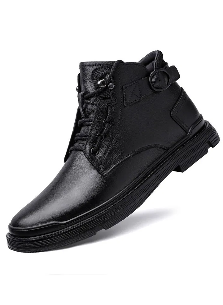 New Men's Casual Leather Boots