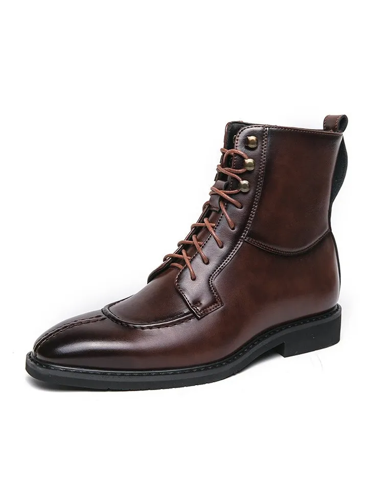 New Men's Casual Leather Boots