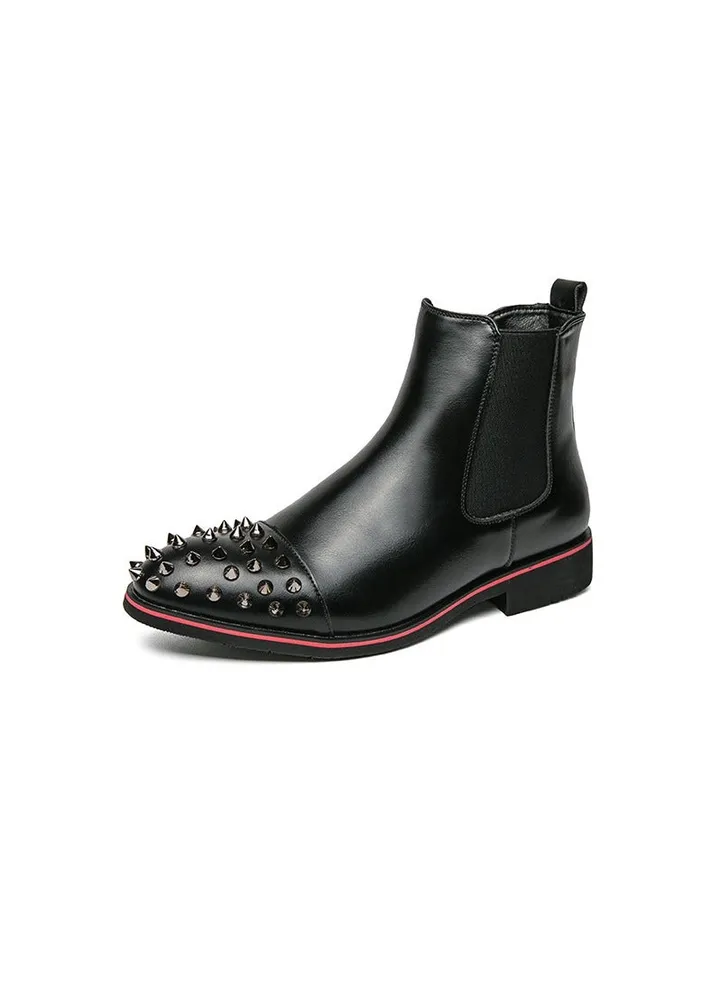 New Men's Casual Leather Boots