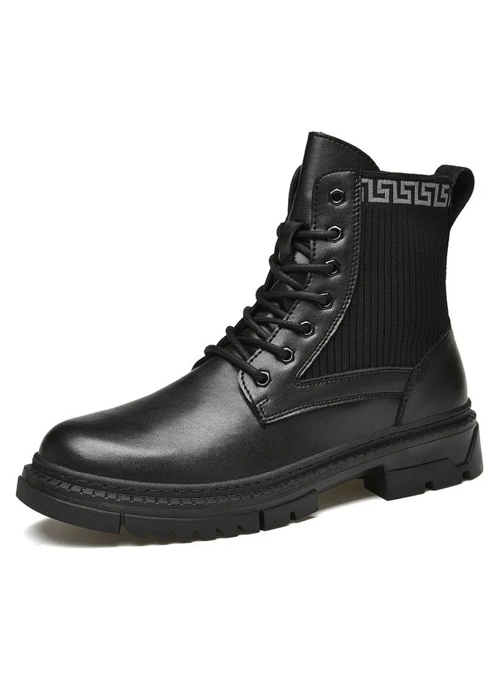 New Men's Casual Leather Boots