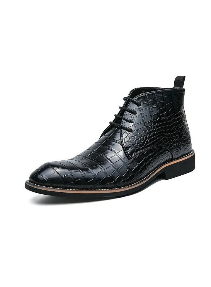 New Men's Casual Leather Boots