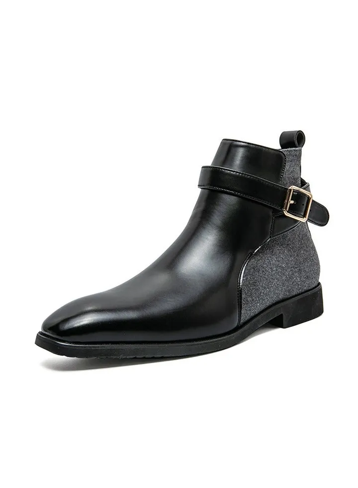 New Men's Casual Leather Boots