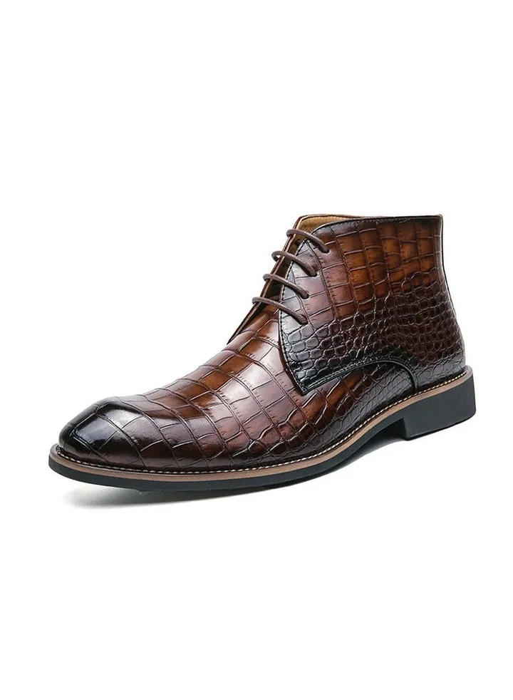 New Men's Casual Leather Boots