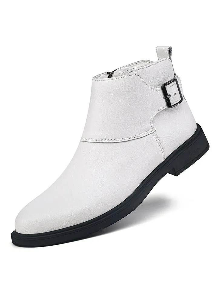 New Men's Casual Leather Boots