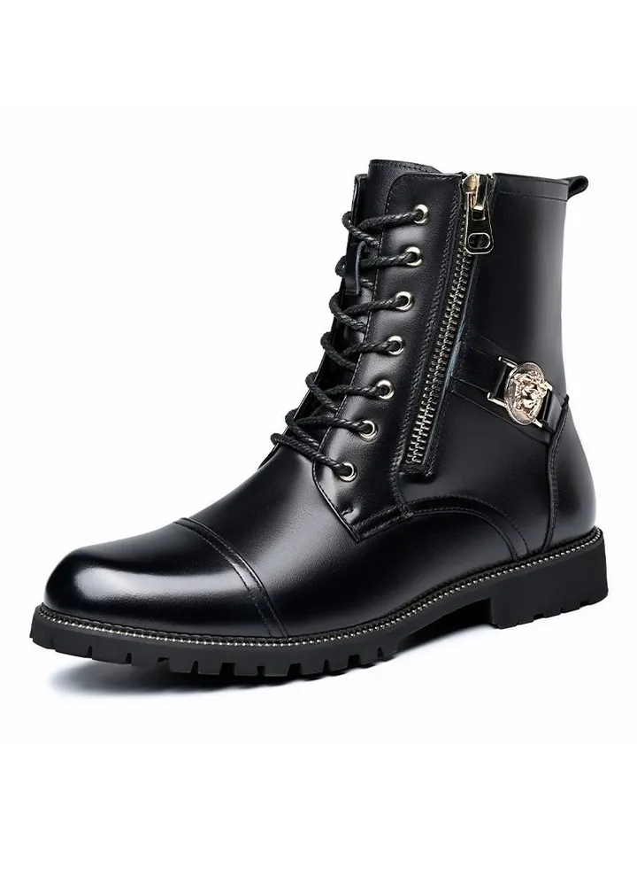 New Men's Casual Leather Boots