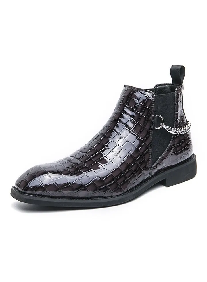 New Men's Casual Leather Boots
