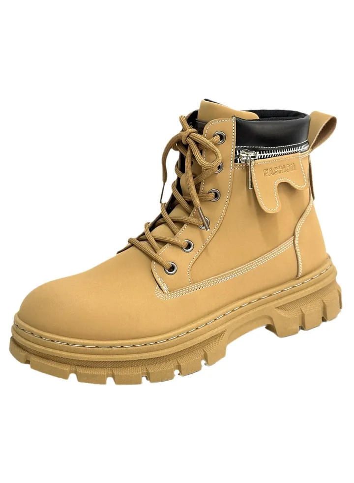 New Men's Casual Leather Boots