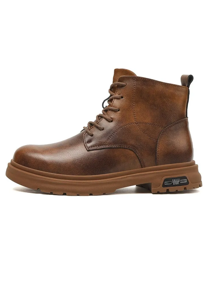 New Men's Casual Leather Boots