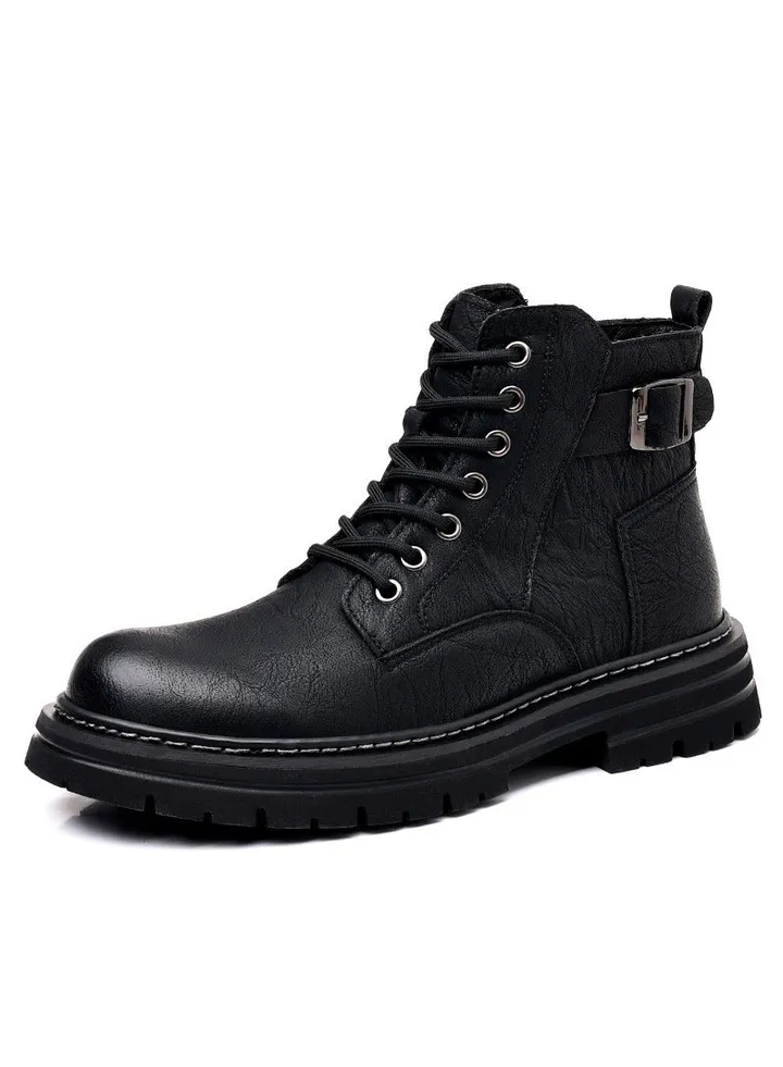 New Men's Casual Leather Boots