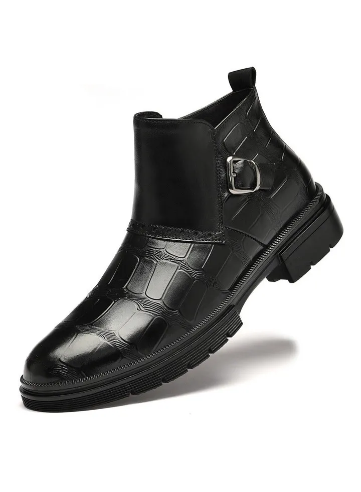 New Men's Casual Leather Boots