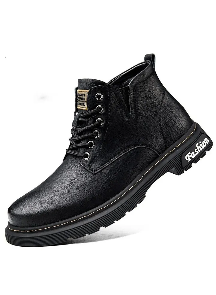 New Men's Casual Leather Boots