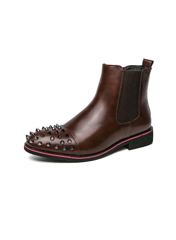 New Men's Casual Leather Boots