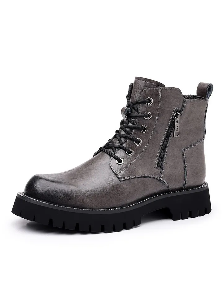 New Men's Casual Leather Boots