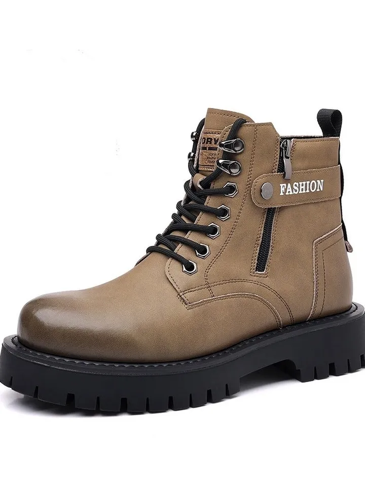 New Men's Casual Leather Boots