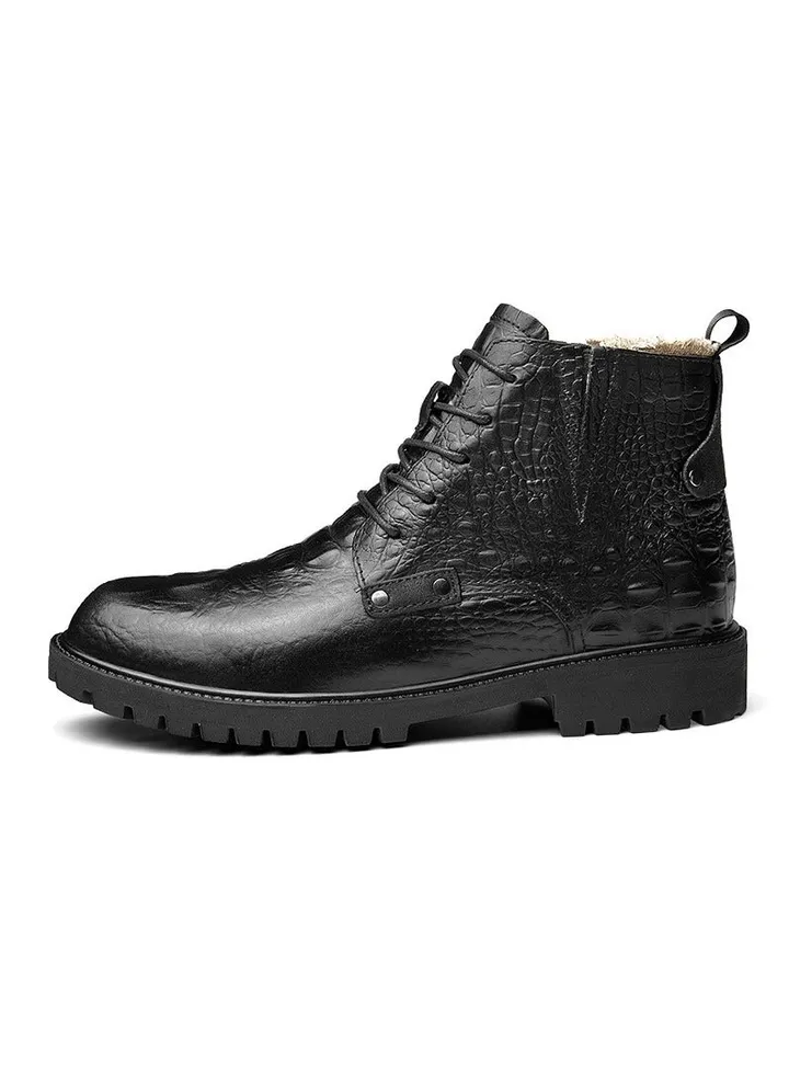 New Men's Casual Leather Boots