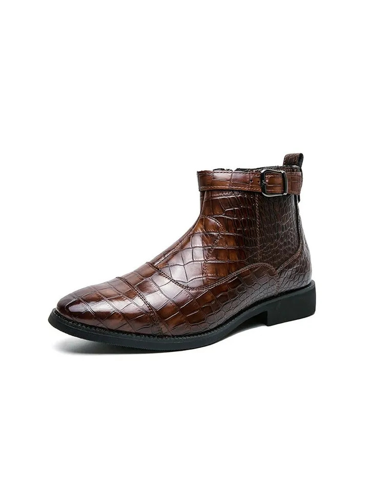 New Men's Casual Leather Boots